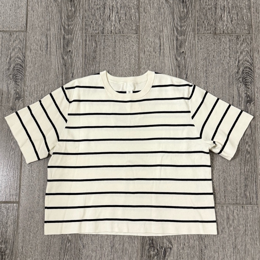 H&M Striped Sweater Top